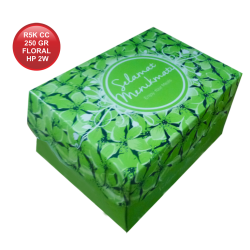 R5K CETAK COATED 250 FLORAL HIJAU 2W